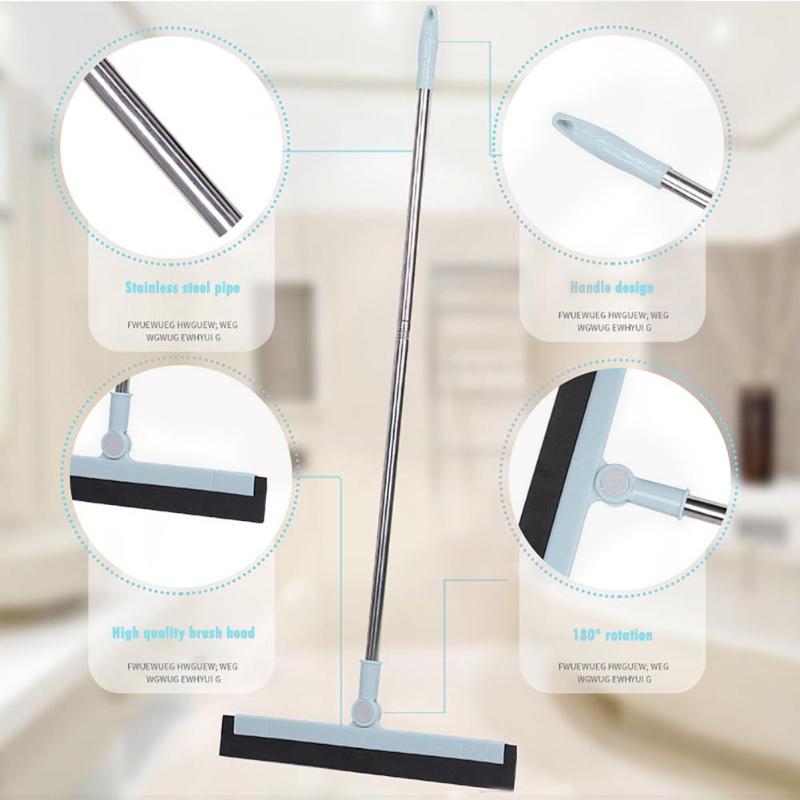 Multifunction Floor Squeegee Microfiber Mop Magic Wiper Household Scraper 180 Degrees Rotatable Mop Broom Floor Cleaning Tools