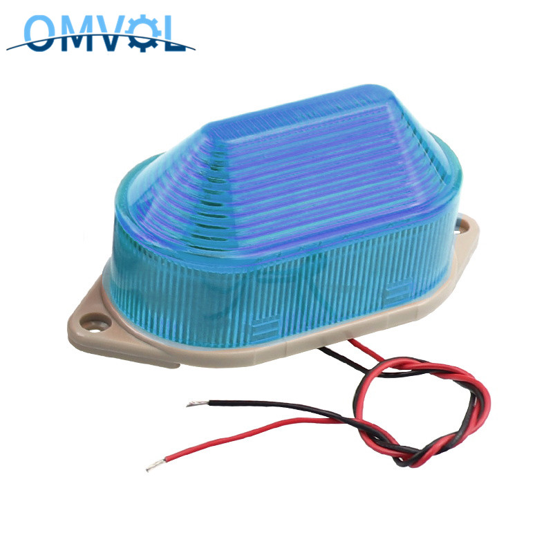 N-3051 Lampje Strobe Signaal Waarschuwingslampje Lamp Kleine Knipperlicht Security Alarm 12V 24V 220V Led: DC24V BLue