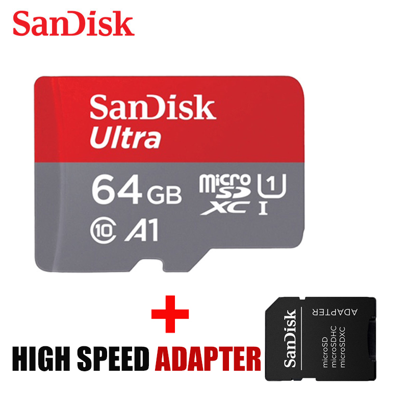 Sandisk micro sd card 16gb 32gb 64gb cartao de memoria 128gb Microsd class 10 UHS-1 256gb A1 flash memory card for Mobile phone: A1 64G-AP