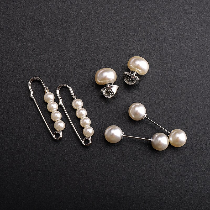3 stk perlebroche metal vintage kvinder pige charmingexquisite krave revers pin pin smykker fest tøj tilbehør: 6