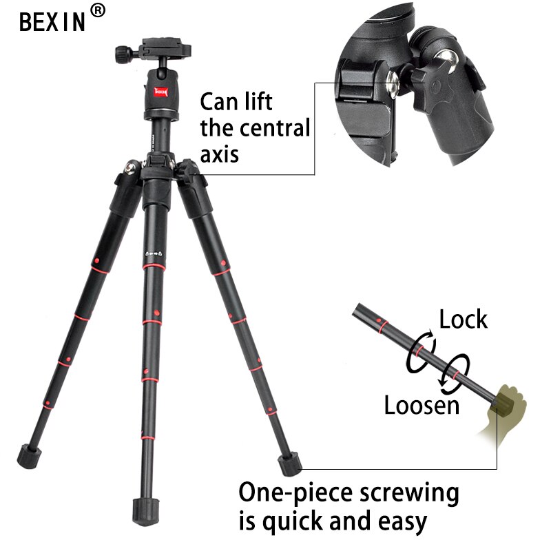 BEXIN Mini Tripod Dslr Desktop Camera Phone Stand Tripod Flexible Portable Fold Travel Tripod for Dslr Camera with Mini Ballhead