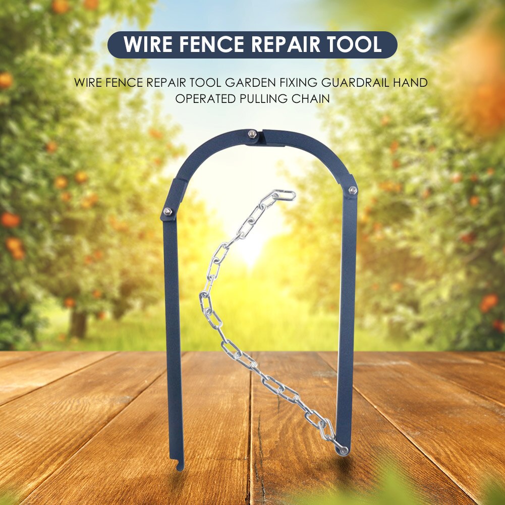 Wire Fence Repair Tool Garden Fixing Guardrail Hand Operated Pulling Chain Farm Fence Stretcher Tensioner Puller Garden Supplies