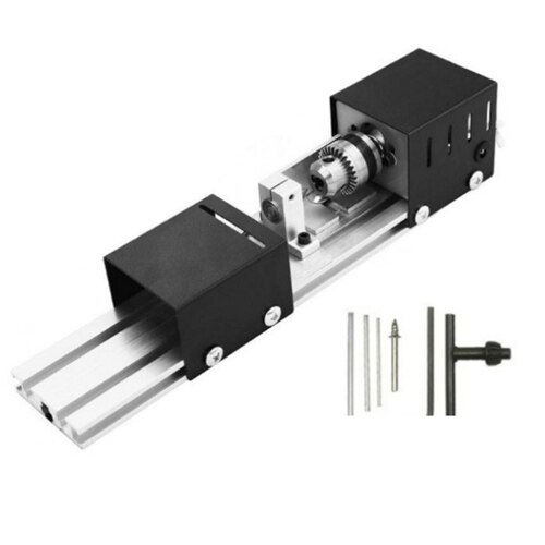 DIY Lathe Polishing Drill Rotary Tool Polishing Ball Lathe Drilling Tool Set Mini Buddha Ball Machine Micro Lathe: Set 1