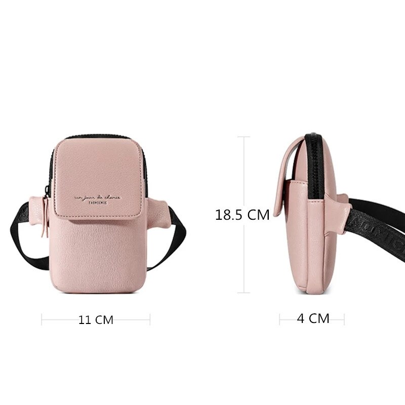Bolso cruzado de para mujer, mochila de pecho con cinturón de estilo Hip Hop, Mini riñonera femenina de cuero PU con bolsillo para teléfono