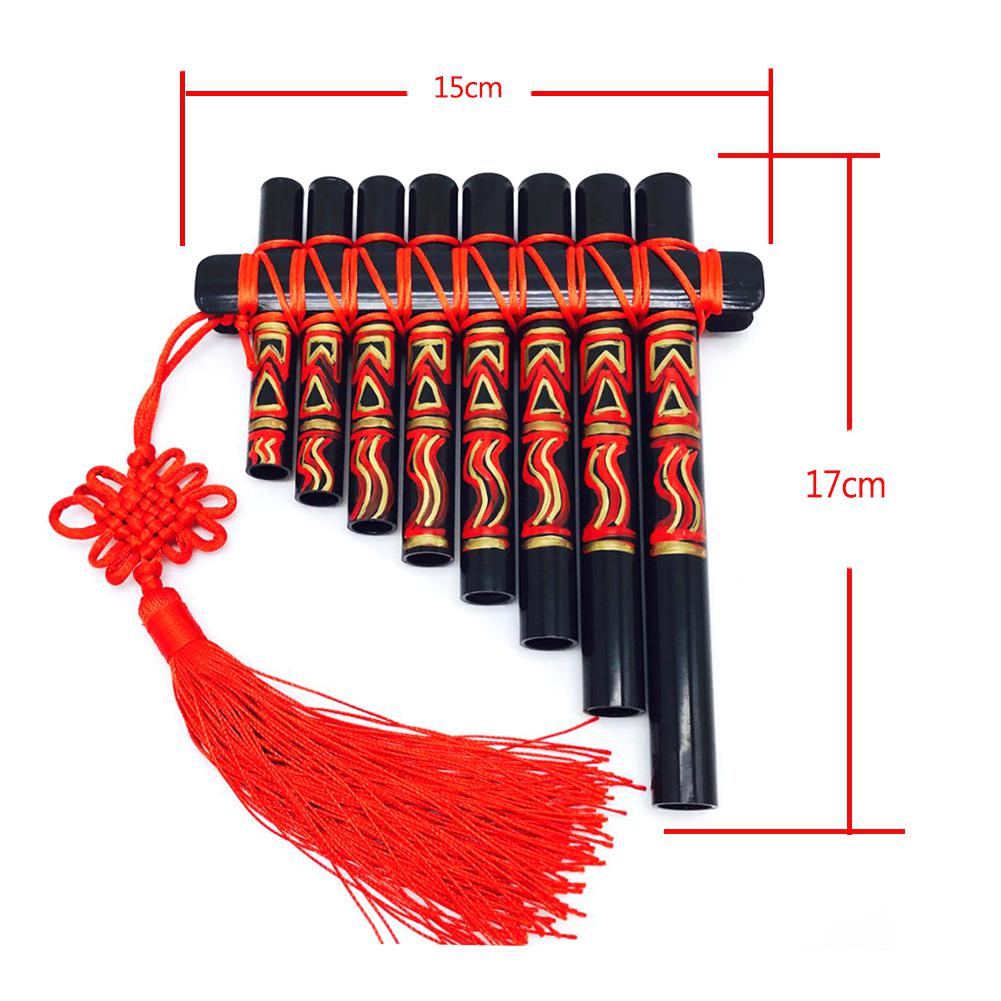 Pan Flute 15 Pipes G Model Pan Pipe Natural Music Wind Hand-painted Tube Palace Classic Chinese Style