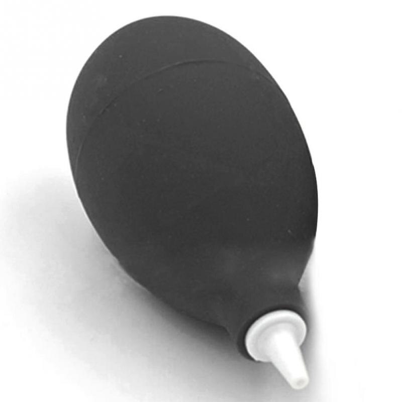 Boquilla metálica de goma Pera de aire antipolvo, limpiador para cámara, reloj, reparación de teléfono, herramienta de limpieza: black