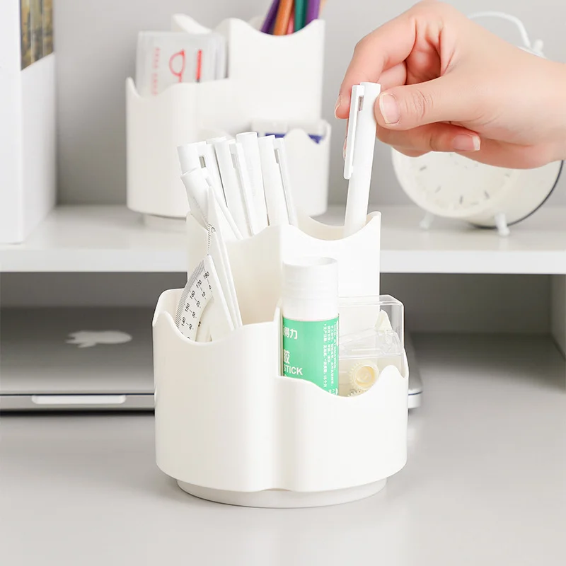 Ferris Wheel 360° Rotating Pen Holder Large Capacity Cute Pencil Storage Box Desktop Organizer School Office Stationery