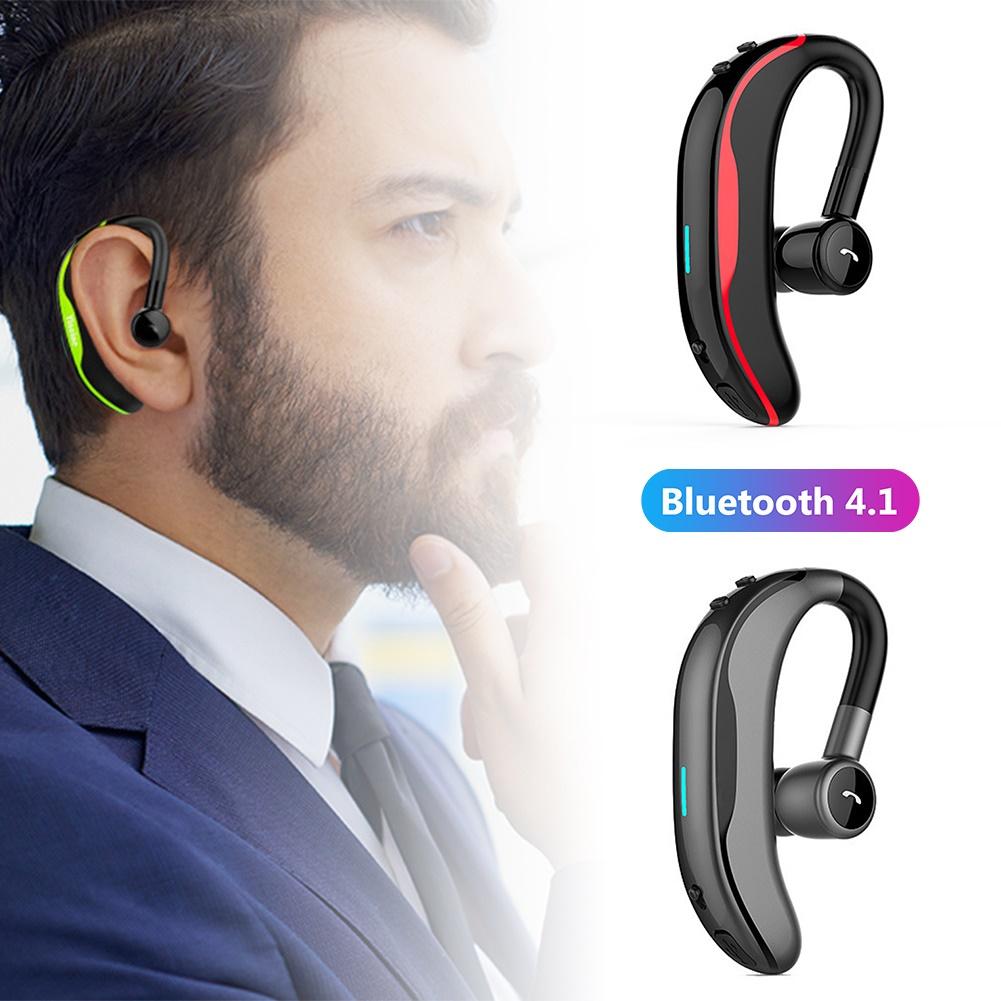 F600 Bluetooth słuchawki ergonomiczne 180 stopni pojedyncze słuchawki z haczykiem na ucho Handfree z mikrofonem dla biznesu sport bezprzewodowe słuchawki