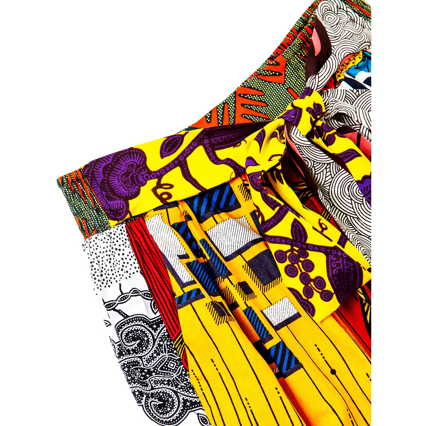 Vestiti africani per le donne di modo misto di ankara cera di colore del pannello esterno elastico in vita gonna casuale pannello esterno vestiti Africani per le donne