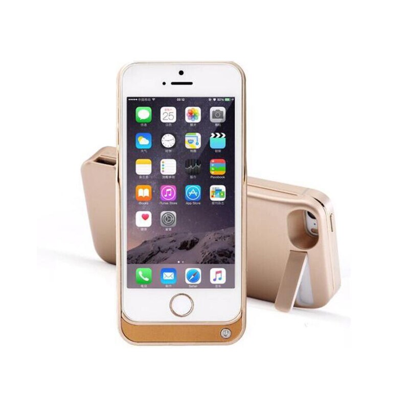 Goldfox 4200 mah externt backup batteri laddare fodral för iphone 5 5s se power bank fodral laddfodral skal för iphone 5/5s/ se