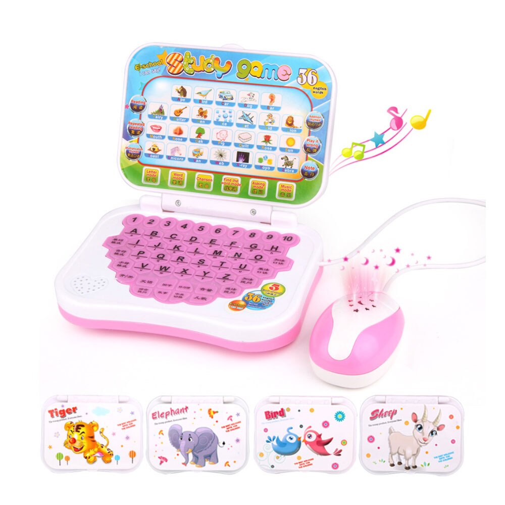 baby Children Learning Machine with Mouse Computer Pre School Learning Study Education Machine Tablet Toy: 15.5x12x13