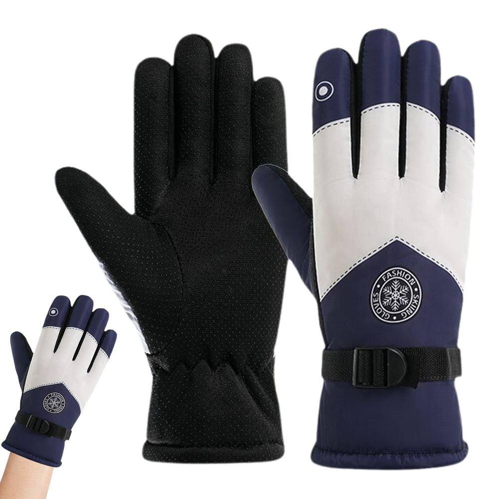 Gants de neige à écran tactile multifonctions pour femmes, coupe-vent, chauds, ski, cyclisme, hiver: Rose
