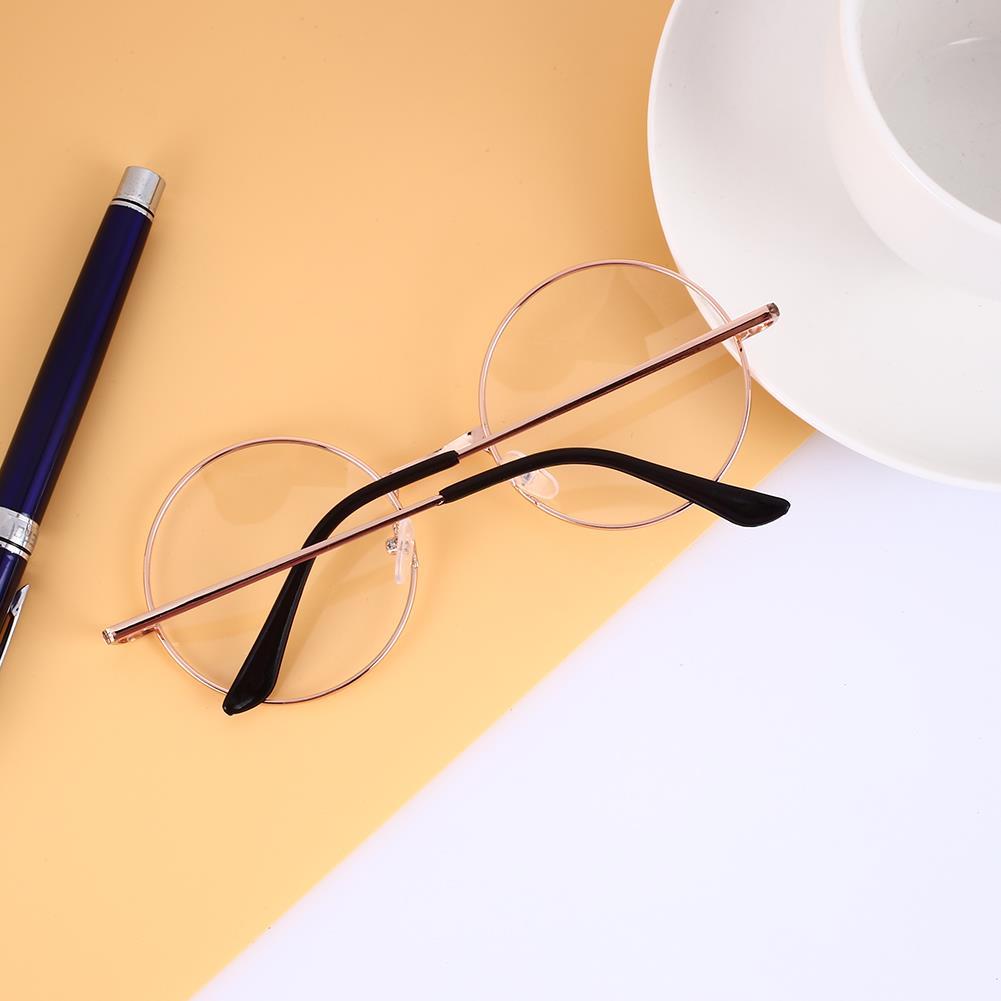 Round Circle Metal Frame Eyeglasses Original Clear Lens Eye Glasses