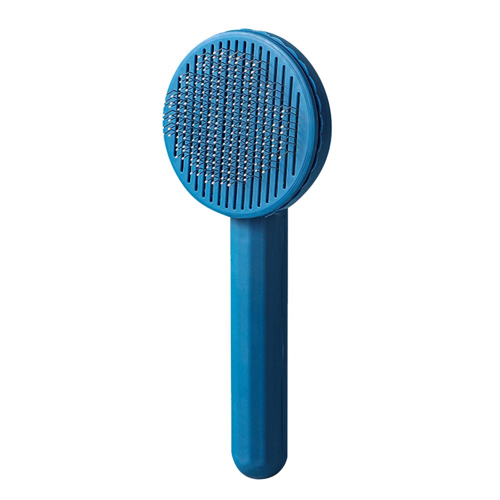 Huisdier Kat Borstel Kat Kam Huisdier Verzorgen Kam Automatische Katten Haar Borstel Zelfreinigende Slicker Brush Voor Honden Katten kat Accessoires: Blauw