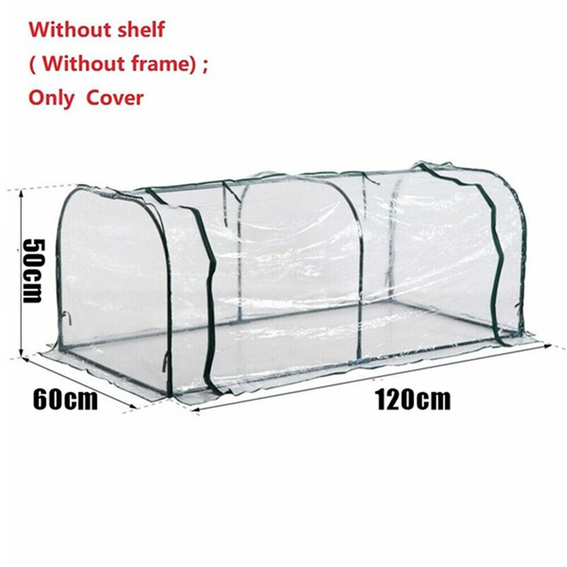 Tuin Kas 120X60X50Cm Thuis Outdoor Bloem Fruit Veg Planting Winter Onderdak Luifel Waterdicht Anti-Uv Cover