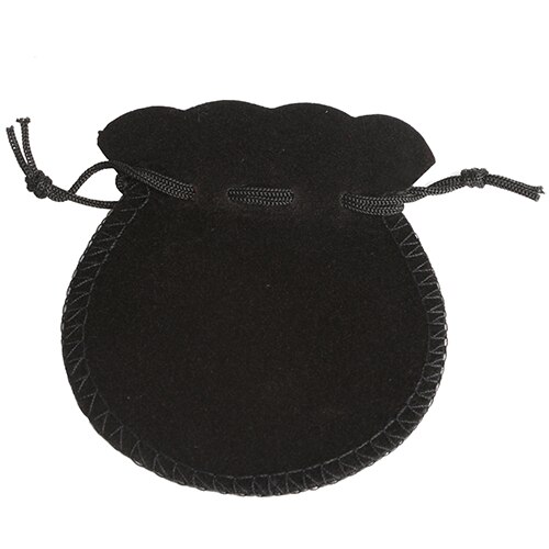 100pcs 7*8cm 9*12cm Velvet Bags Drawstring Pouch Calabash Jewelry Packing Bags Wedding Xmas Party Bags cadeau sachet bonbon: black / 7x8cm