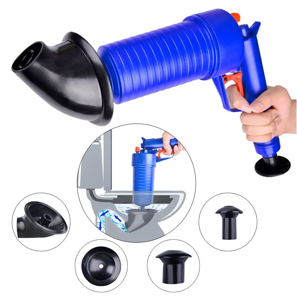 Air Pump Pressure Pipe Plunger Drain Cleaner Sewer Sinks Basin Pipeline Clogged Remover Bathroom Kitchen Toilet Cleaning Tools