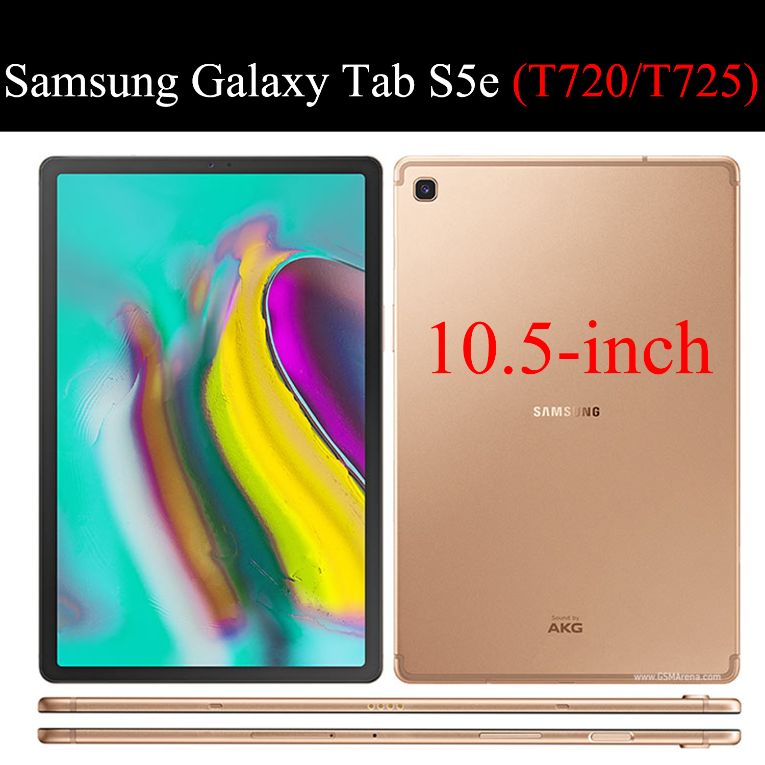 For Samsung Galaxy Tab S5e 10.5&quot; Tablet Case Fundas Slim Flip Solid color Cover Soft Protective Shell capa for SM-T720 SM-T725