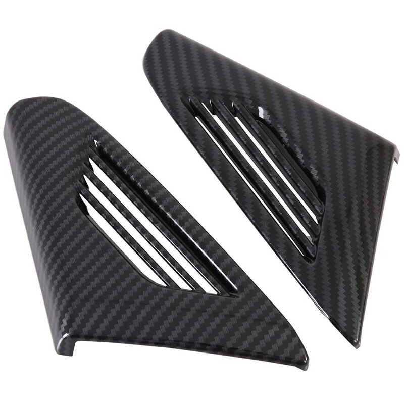 Front Air Vent Cover 2 Pieces for Tesla Model X ABS Plastic Car Accessories (Front Air Vent Cover, Imitation Carbon Fi: Default Title