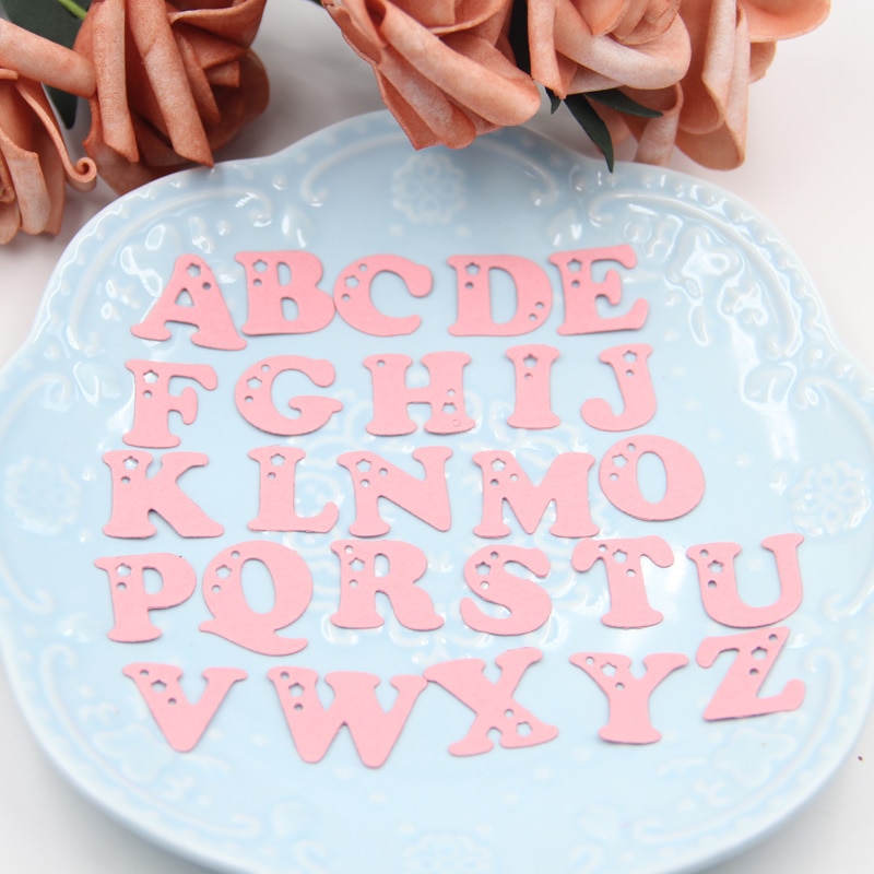 KLJUYP Alfabet Sterren Metalen Stansmessen Plakboek Ambacht Decoratie sterft scrapbooking