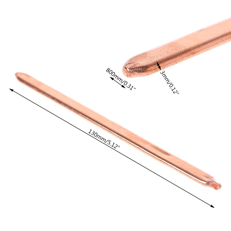 Produktbild von 3er-Set Kupferrohr 3 Mm X 1 Mm X 300 Mm – Nahtlos, Glatt, Biegsam, Für DIY, Modellbau, Maschinenwartung & Dekoration (Kupferfarbe)