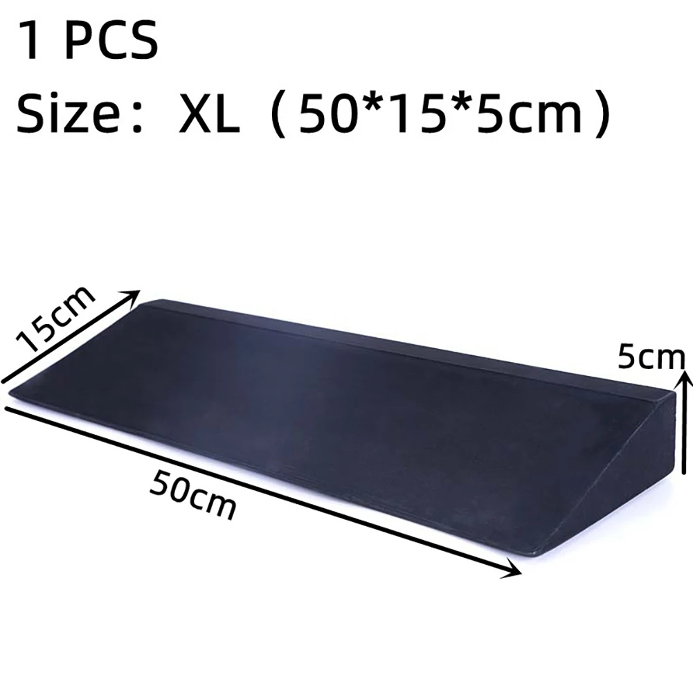 Bloque de cuña para sentadillas de Yoga, tabla inclinada, camilla para pies, ejercicio, Pilates, tablas inclinadas, bloques de Yoga, entrenamiento de gimnasio, equipo de Fitness: Negro