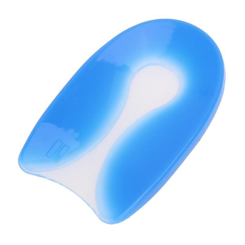 Plantillas de Gel de silicona para aliviar el dolor en el pie en forma de U, Protector de talón para fascitis Plantar, cojín de espolón para talón, plantilla de inserción de Zapata, unisex, 1 par