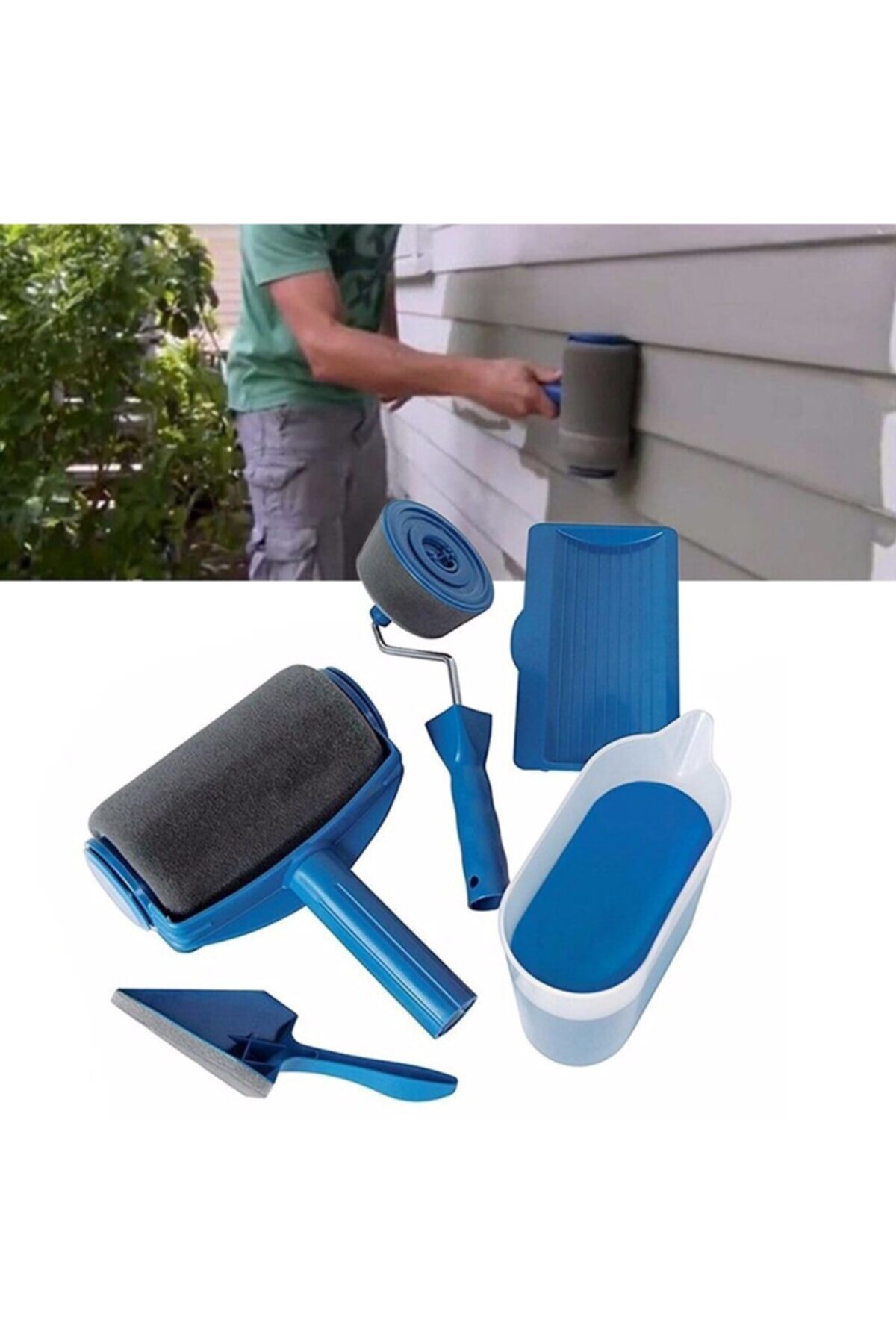 No drip Roller Paint Brush Easy Wall Ceiling Painting Set