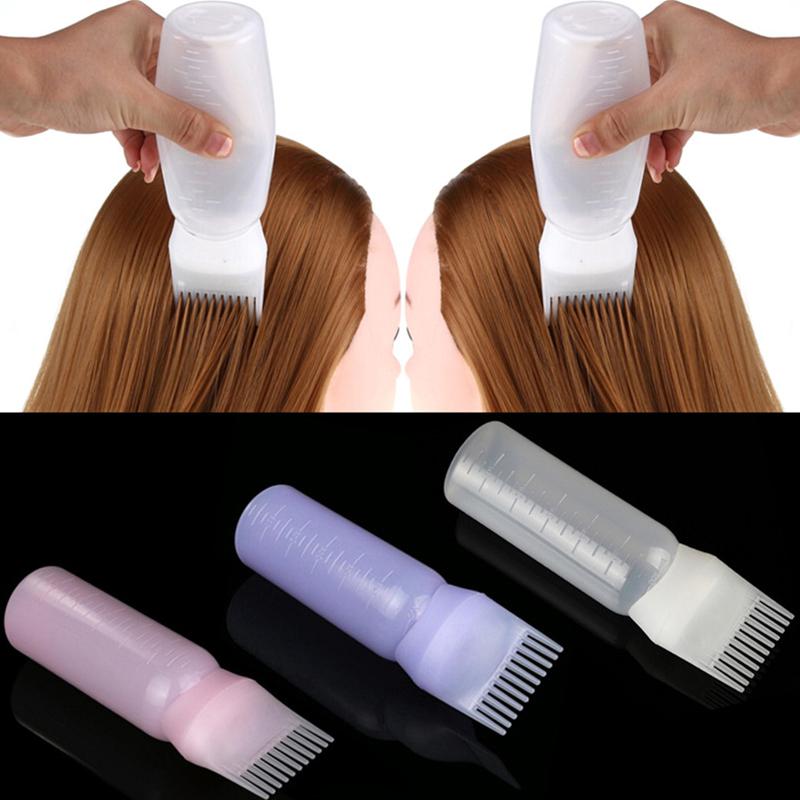 120Ml Professionele Hair Colouring Kam Lege Haarverf Fles Met Applicator Borstel Salon Haarkleuring Styling Tool