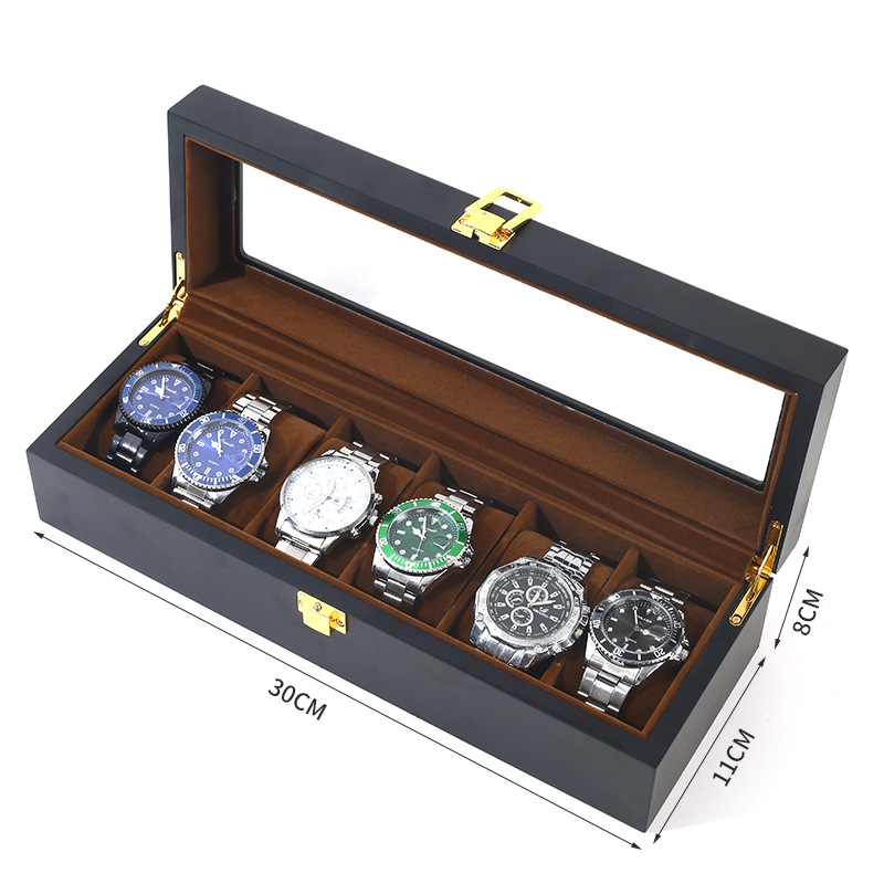 Caixa De Relógio De Madeira De Luxo, 6 Grades, 10 Grades, 12 Grades, Qualidade Superior, Caixas De Suporte De Madeira para Homens e Mulheres Relógios, Exibição De Jóias