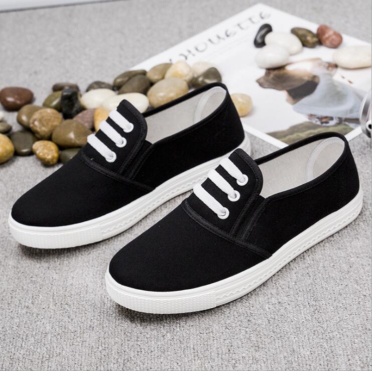 women's canvas shoes casual comfortable ladies student shoes wild comfortable work shoes