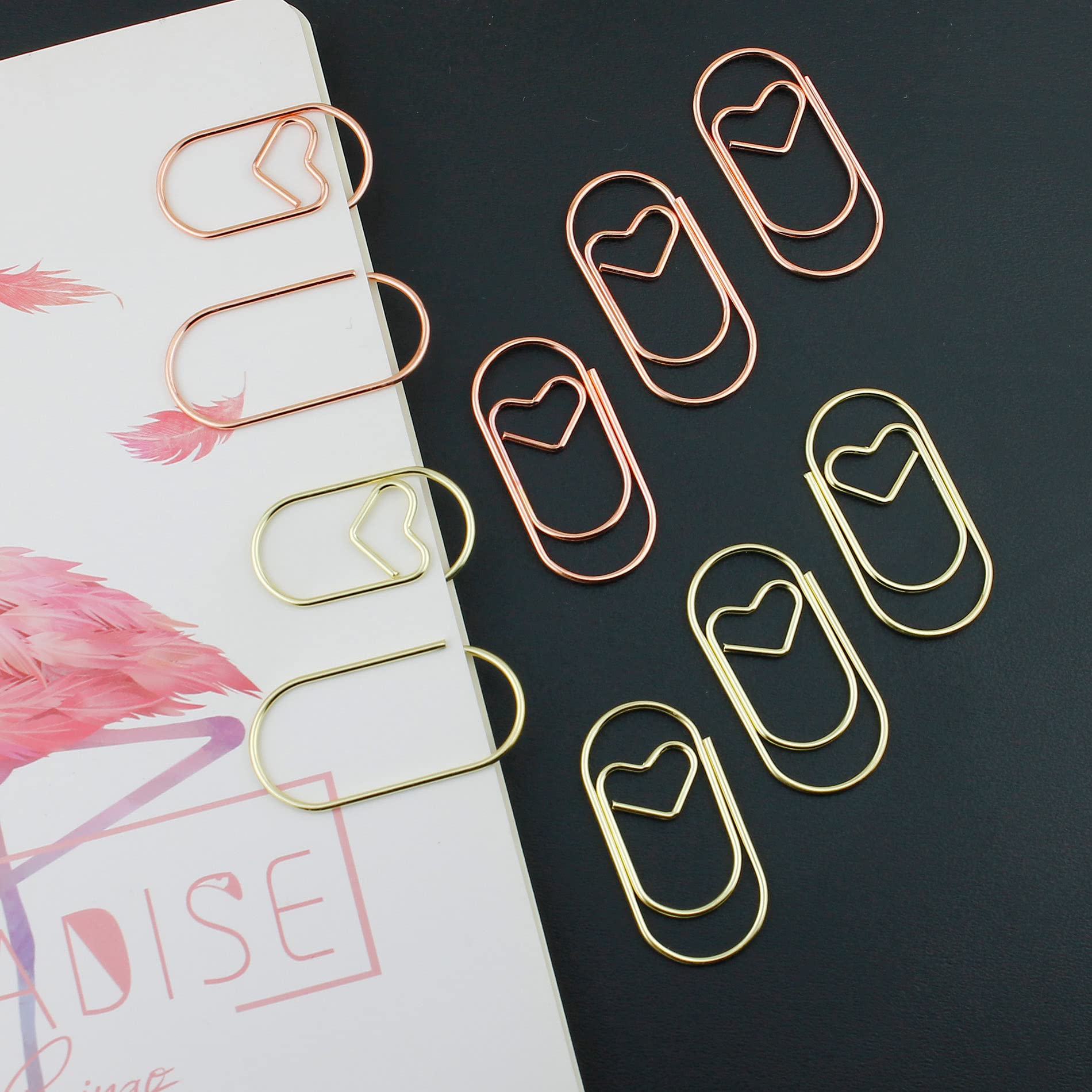 TUTU big Heart Paper Clips Large Cute Paperclips Funny Stainless Steel Fancy Paper Clips Shapes Office Supplies 50Pcs H0599