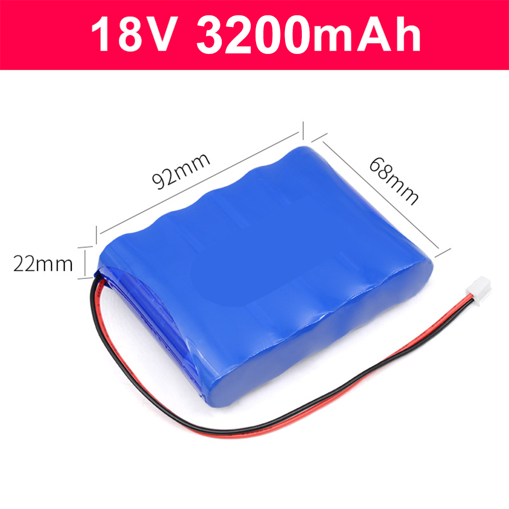 14.8V 18650lithium battery pack 16.8v large capacity 18650 battery audio LED light 18V rechargeable battery+BMS li ion 12v CE: Red