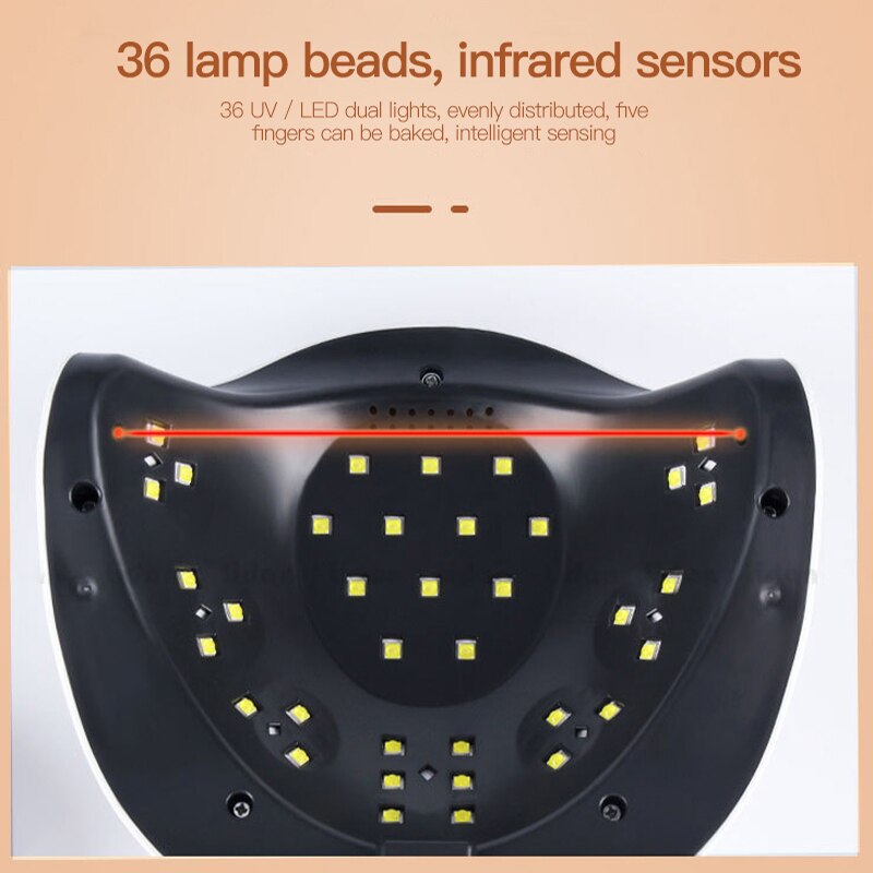 DIOZO 120W High Power Led Uv Nail Lamp With 4 Timer Fast Curing Nail Dryer Auto Sensing Led Uv Lamp Dryer