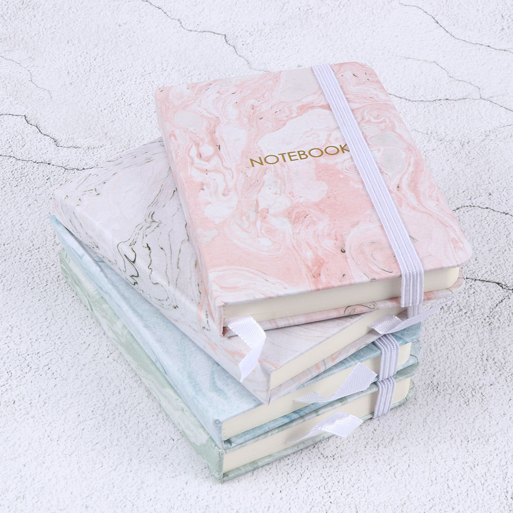Japanese Stationery Marble Designs Notebook Hard Cover A7 Planner Notepad Diary School office Supplies Escolar