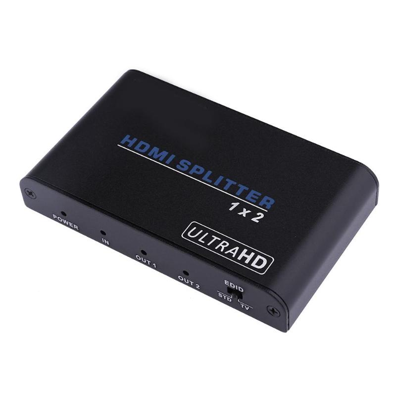 Hdmi Splitter 2.0 Distributor One in Two out Frequency Divider Computer Splitter Video Switcher Supporting up-to-Date Function: US
