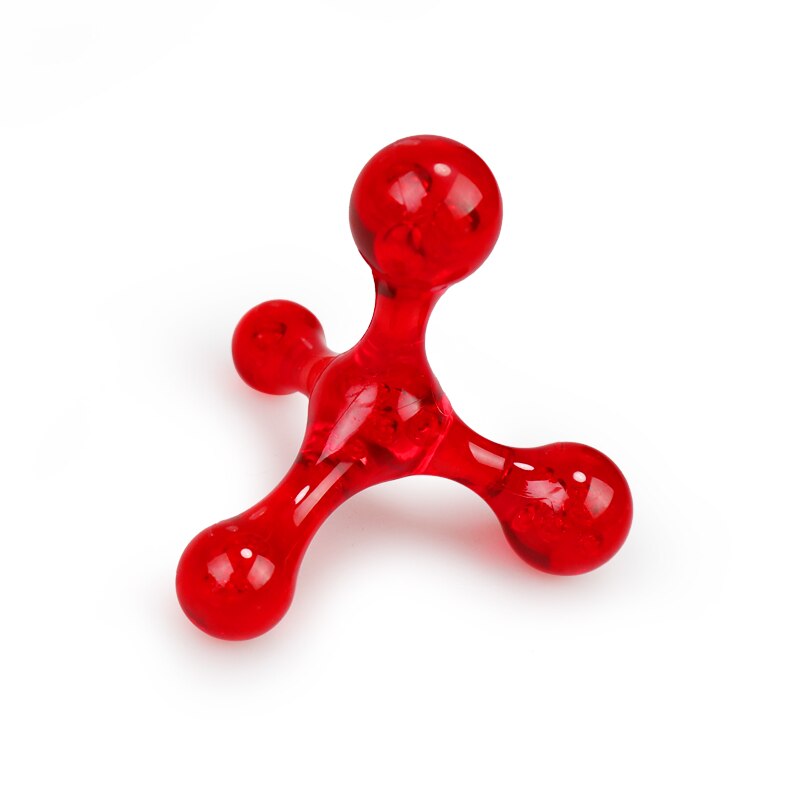 Mini masajeador corporal Manual, cuatro bolas de equilibrio, masajeador portátil de viaje, punto de gatillo, relajación del brazo y la espalda, elimina los edemas, salud: Red
