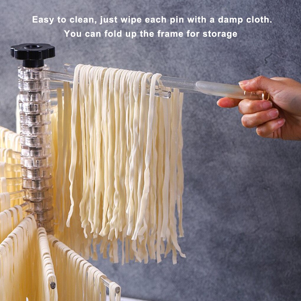 Pasta Drying Rack Spaghetti Dryer Stand Tray Collapsible Noodle Dryer Stand Drying Holder Hanging Rack Pasta Cooking Tools