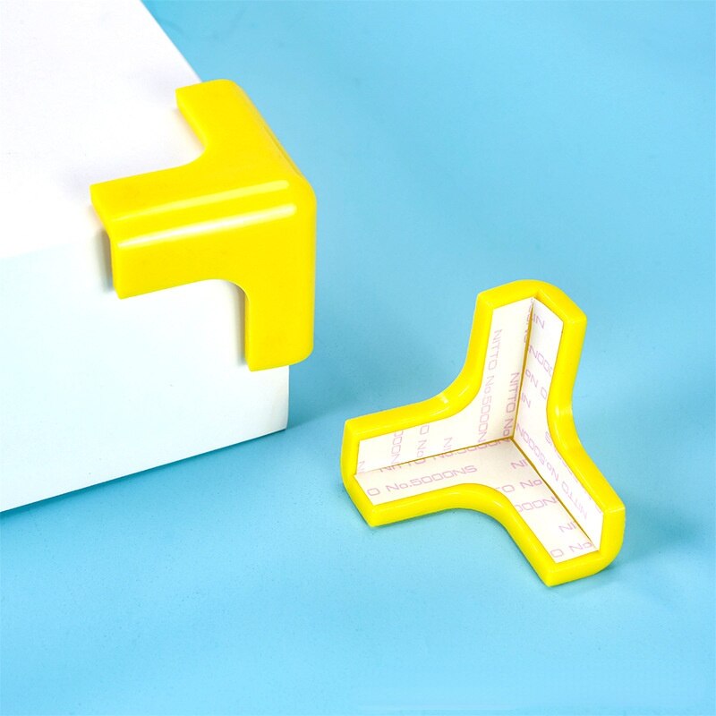 4 Pcs/lot Rubber Ball Transparent L Shape Baby Safety Silicone Corner Protector Kids Soft Clear Table Desk Edge Corner Guards: 12