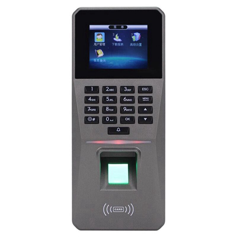 Fingerprint Time Attendance 2.4 Inch Sn 3000 Capacity Access Control Supports Fingerprint Pword Card Recorder