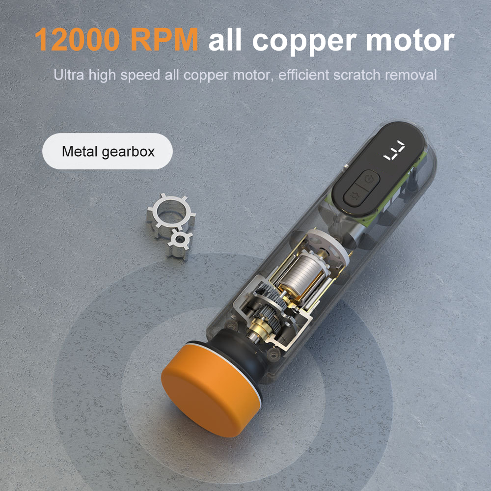 Auto Waxen Polijsten Schuurmachine 12000 RPM Autolak Kras Repareren Machine Voorruit Glas Olie Film Verwijderen Machine