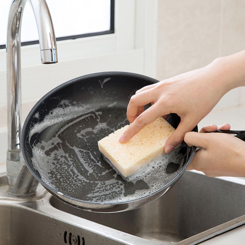 Éponge de nettoyage en Fiber de noix de coco, 6 pièces, épurateur de cuisine, vaisselle anti-rayures, à base de plantes, pour Pot, poêle, biodégradable Hom R3o1