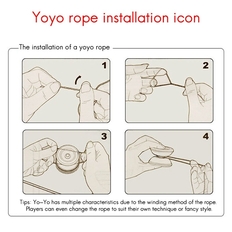 5Pcs Alloy Responsive Yoyo Balls Colorful Responsive Ball Metal Beginner String Trick Ball for Beginners, Adults Players