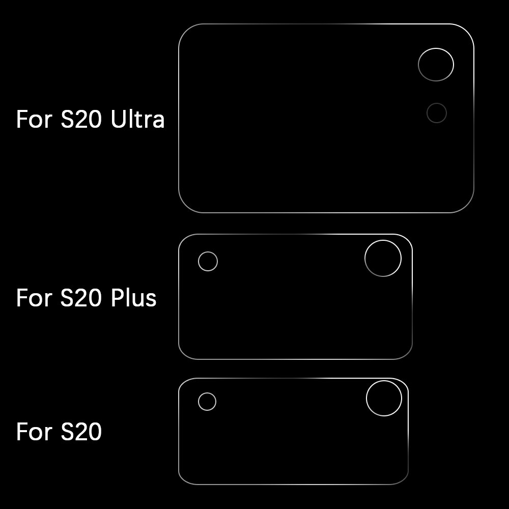 Protector de pantalla de lente para Samsung, Protector de pantalla de lente para Galaxy S20 Plus Ultra S20 + Plus S20u