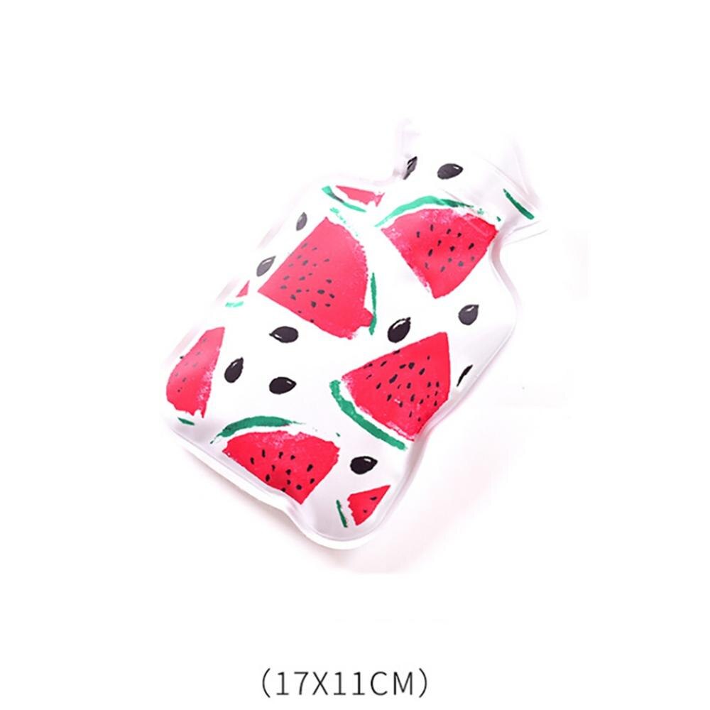 Cartoon Printed Mini Water Bottles Water Injection Explosion-proof Warm Heater Bag For Hand Feet Belly Warmer: A6