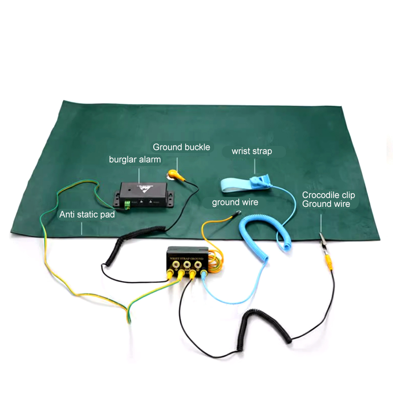 Anti Static ESD Ground Socket L Shaped 2/3/4/5/7 Hole Banana Plug AntiStatic Wrist Strap Wire Electrostatic Cable