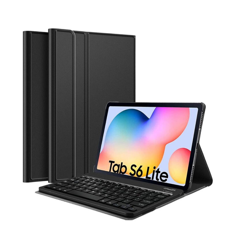 Capa para samsung galaxy tab s6 lite 10.4 teclado caso p610 p615 capa teclado bluetooth