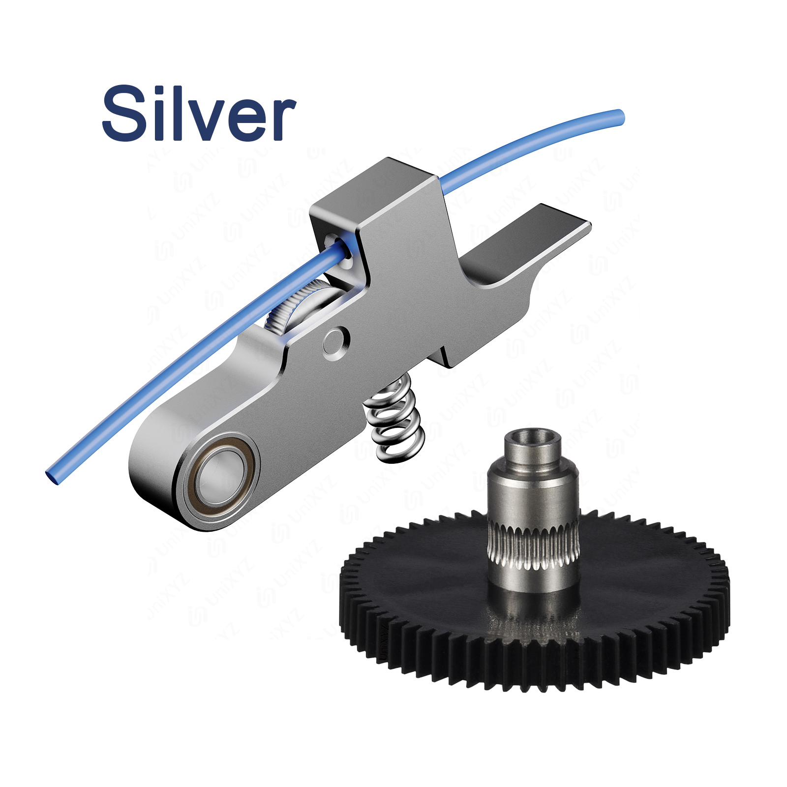 Engranaje de brazo tensor de extrusora de Metal Titan Aero con 66 dientes 1,75mm Prusa i3 Ultimate Artillery Sidewinder X1 X2 piezas de extrusora Genius: Negro
