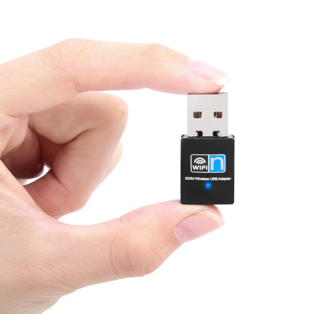 300 mbps trådlöst nätverkskort usb wifi-adapter 2.4g wifi-adapter wifi lan-kort wifi usb-dongel 802.11b/ g/n för bärbar dator windows