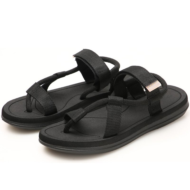 Mode Strand Sandalen Mannen Platte Zomer Schoenen Antislip Mannen Strand Sandalen Mannelijke Schoenen Zwart Blauw K252